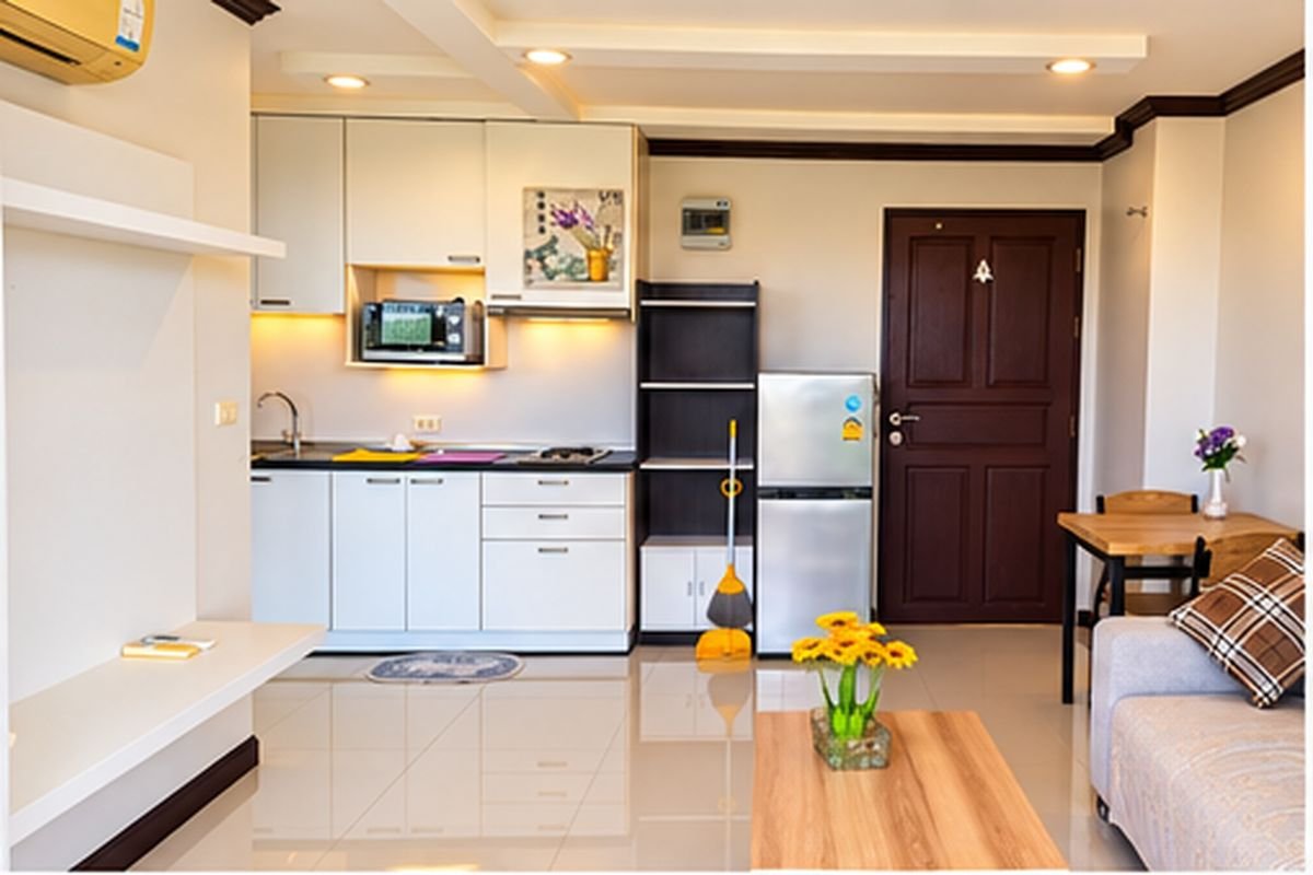 Property_Photo_01_Living_Kitchen 1 Bedroom / 1 Bathroom High Floor Location